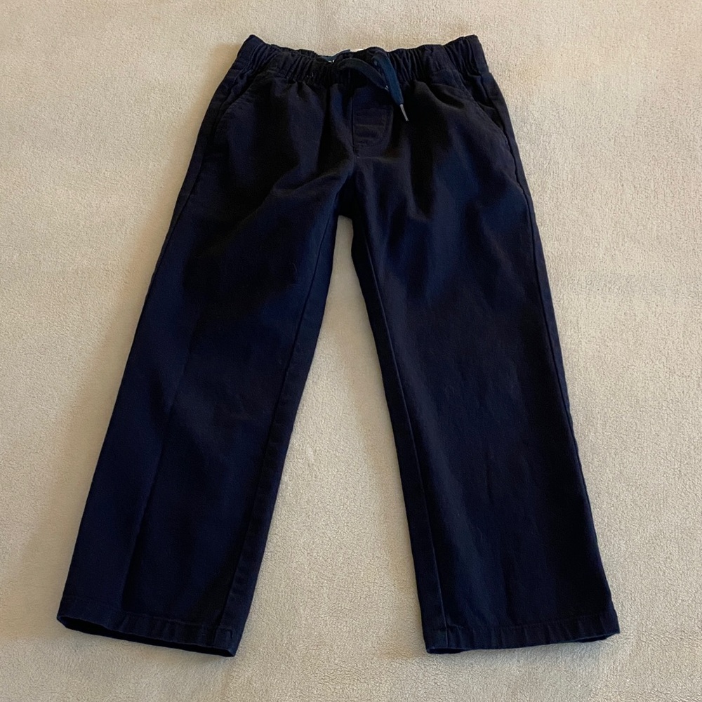 Kids Navy Blue Knit Pants